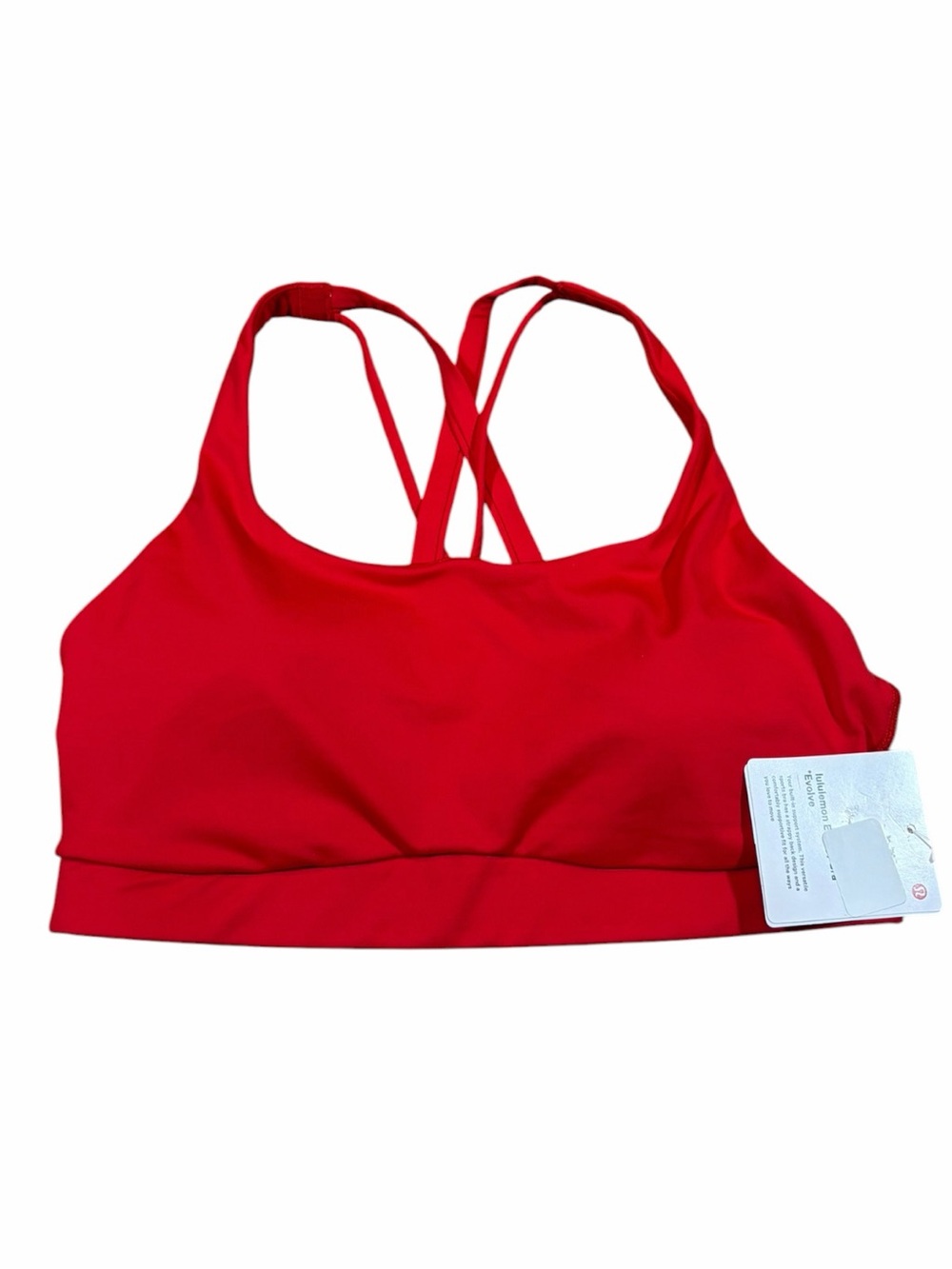 NWT Lululemon Energy Bra *Evolve *Medium Support (Oxford Red) Size S